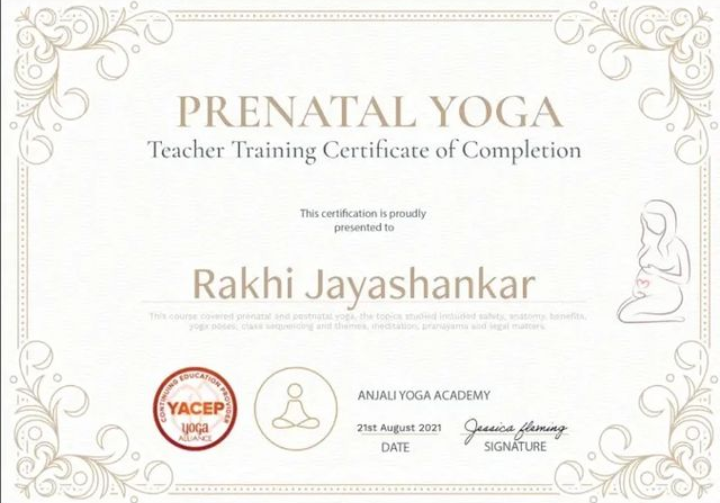 Rakhi Prenatal Yoga Teacher