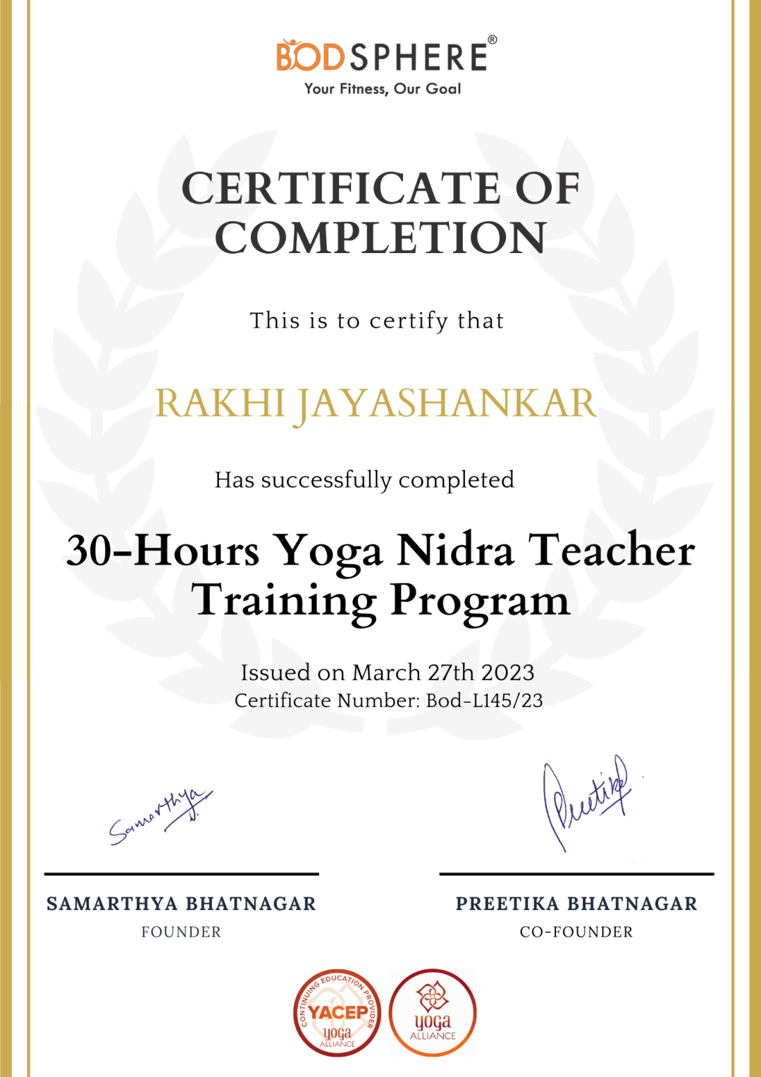 Yoga nidra teacher