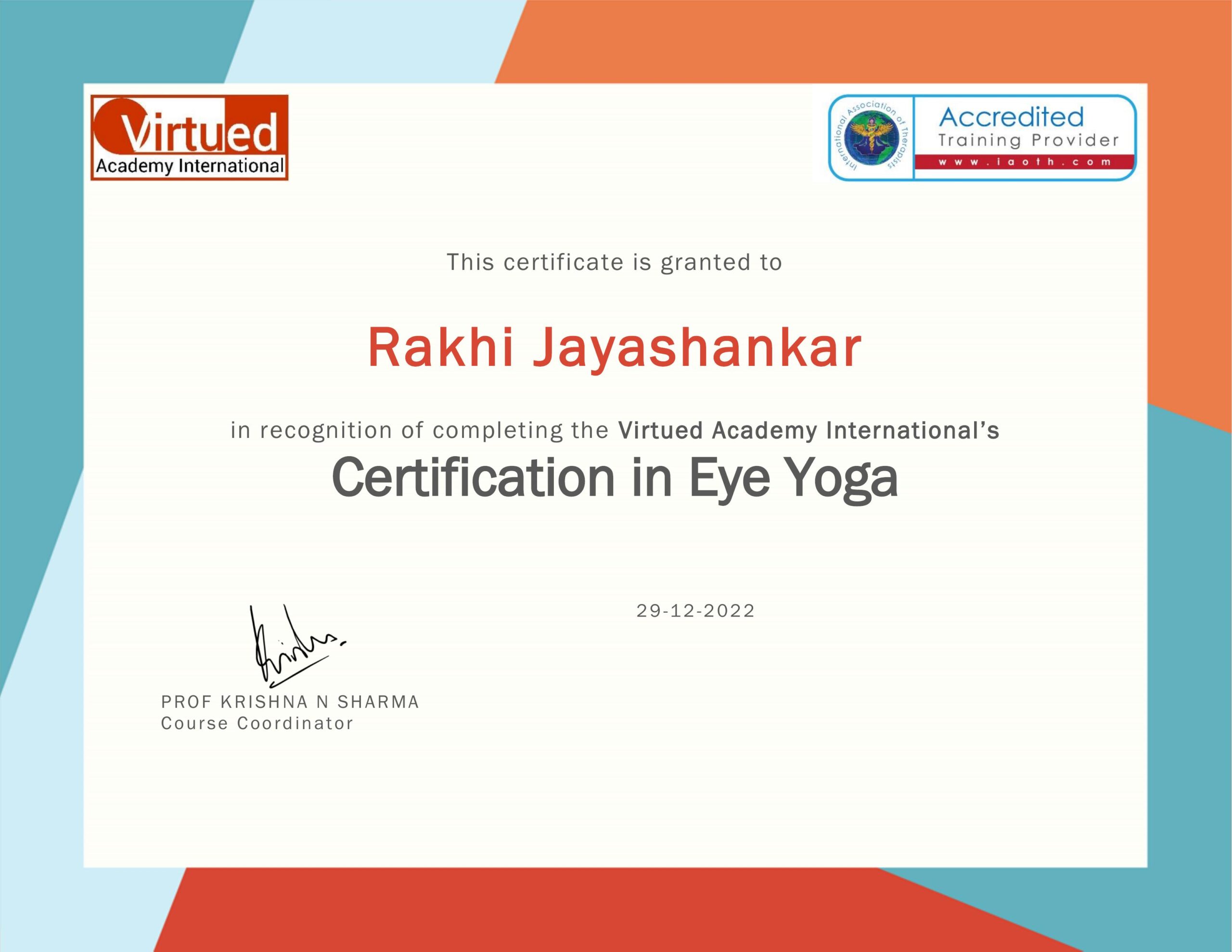 Eye Yoga Teacher